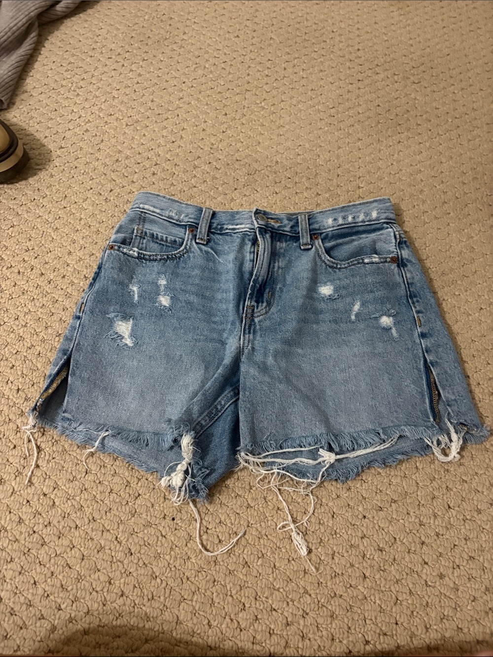 Old Navy Light Blue Distressed Denim Shorts